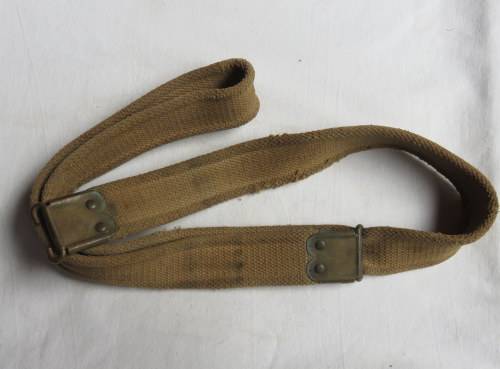 WW2 .303 RIFLE SLING WITH BRASS FITTINGS