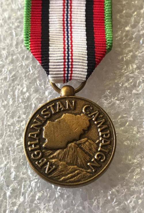 US AFGHANISTAN MINIATURE MEDAL CAMPAIGN ON TERRORISM IN AFGHANISTAN