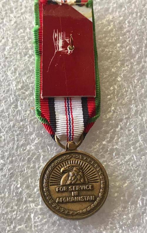 US AFGHANISTAN MINIATURE MEDAL CAMPAIGN ON TERRORISM IN AFGHANISTAN