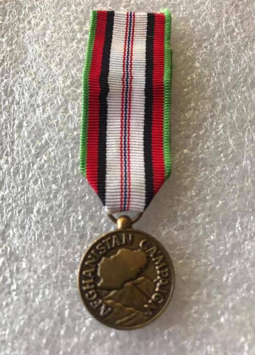 US AFGHANISTAN MINIATURE MEDAL CAMPAIGN ON TERRORISM IN AFGHANISTAN