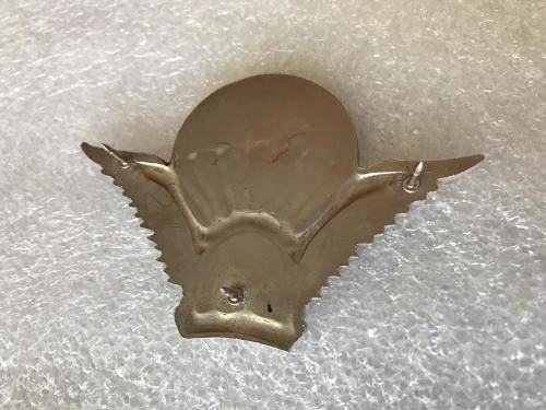 MALAWI PARACHUTE WING-QUALIFIED IN SILVER FOR NCO'S-ISSUED MARCH 1995- 3 PINS