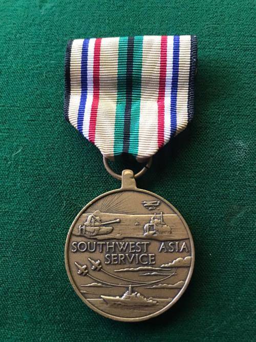 FULL SIZE US SOUTH WEST ASIA SERVICE MEDAL