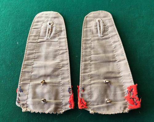 RANK EUPOLETTE PAIR FOR MAJOR SA ARMED FORCES 1912-1950'S