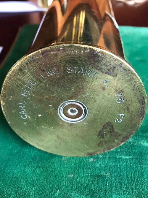 70 MM X 180 MM STARTER CARTRIDGE USED ON JET ENGINES-NOTABLY CANBERRAS AND THE LIKE- ONLY FOR DISPLA