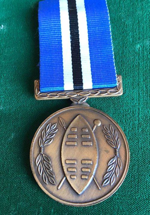 FULL SIZE CISKEI DEFENCE MEDAL FOR PREVENTION OF TERRORISM, UNREST OR OTHER INETERNAL DISORDER