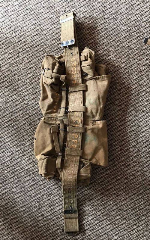 RHODESIA WEBBING-KIDNEY POUCHES WITH WEBBING BELT