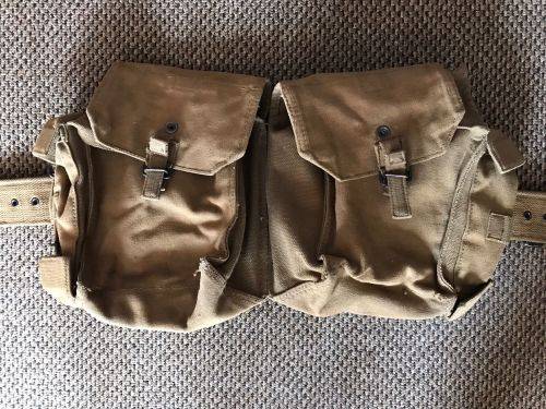 RHODESIA WEBBING-KIDNEY POUCHES WITH WEBBING BELT