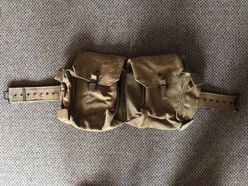 RHODESIA WEBBING-KIDNEY POUCHES WITH WEBBING BELT