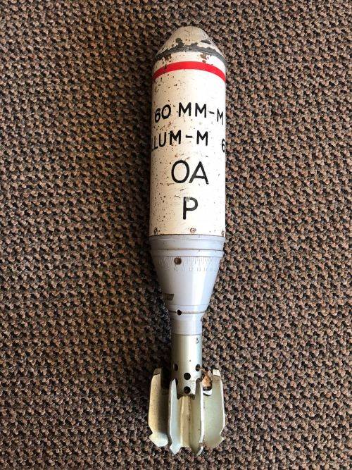 60MM ILLUMINATING BOMB WITH PARACHUTE-HEIGHT 32,5 CM
