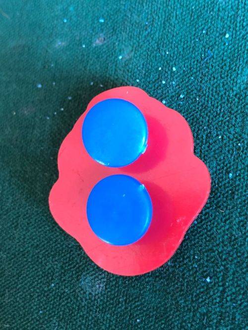 NAVAL DIVER PART 2 BREAST BADGE WITH RED BACKING -APPROVED IN 1988- 2 PINS