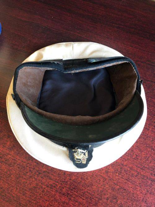 SA NAVY PEAKED CAP FOR OTHER RANKS- INSIDE RING MEASURES 55 CM