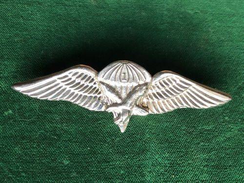 1 PARA VETERANS ASSOCIATION PARA WING- WHITE METAL- 2 PINS