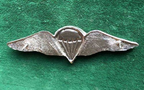 1 PARA VETERANS ASSOCIATION PARA WING- WHITE METAL- 2 PINS