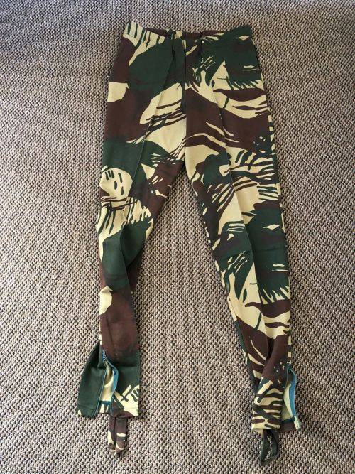 RHODESIAN CAMO TRACK SUIT TROUSERS-SIZE LARGE-PIPE LENGTH OF 85 CM-CONDITION VERY GOOD WITHOUT ANY D