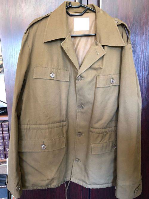 SADF NUTRIA JACKET-LABELLED AND DATED 1986-SIZE LARGE-MEASURES 66 CM ARMPIT TO ARMPIT-PADDED AND IN
