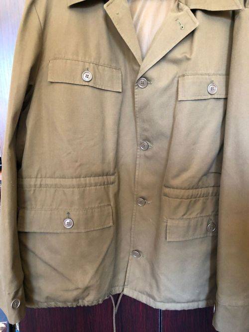 SADF NUTRIA JACKET-LABELLED AND DATED 1986-SIZE LARGE-MEASURES 66 CM ARMPIT TO ARMPIT-PADDED AND IN