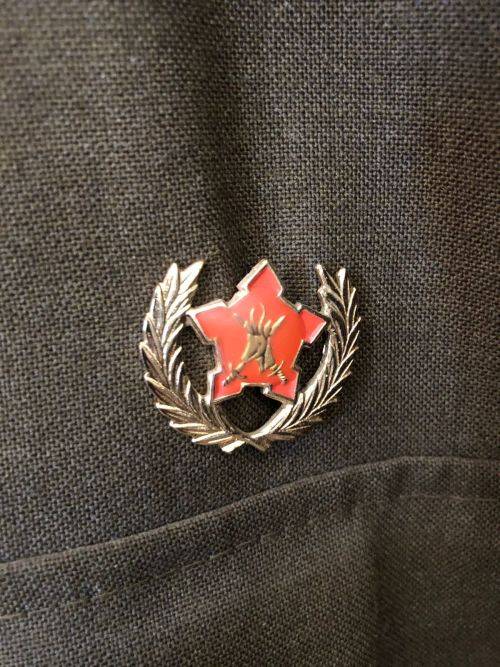 STEP OUT JACKET FOR A CAPTAIN WITH 4 FIELD REGT.-COMPLETE WITH FLASHES MEDAL ETC.-SIZE MEDIUM-MEASUR