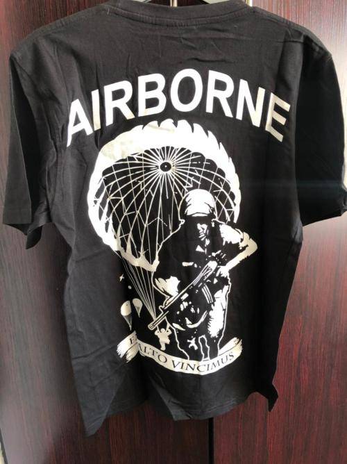 PARABAT VETERANS ORGANISATION T-SHIRT-SIZE MEDIUM-MEASURES 55CM ARMPIT TO ARMPIT-CONDITION NEW