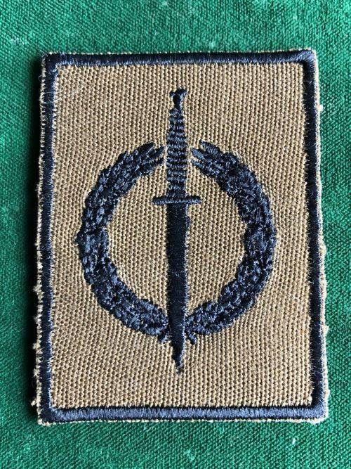 RECCE OPERATORS QUALIFICATION BREAST BADGE-BLACK EMBROIDERED ON NUTRIA