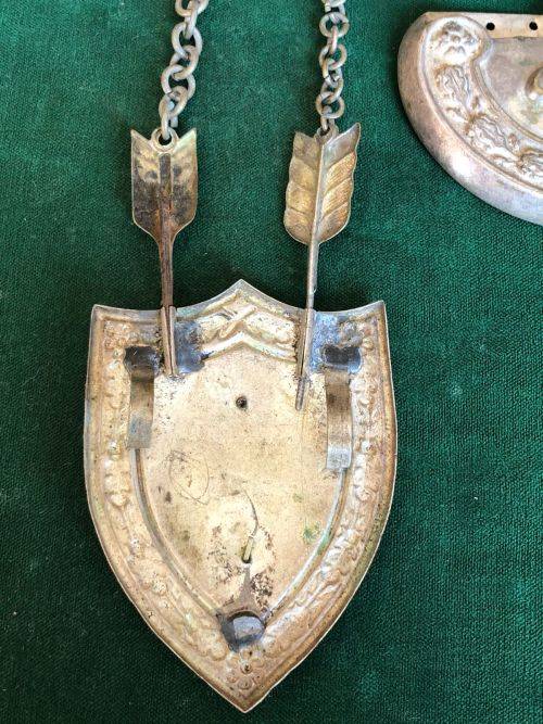 ITALIAN WW2 ARMY OFFICERS BROCADE SASH WITH METAL EAGLE & AMP