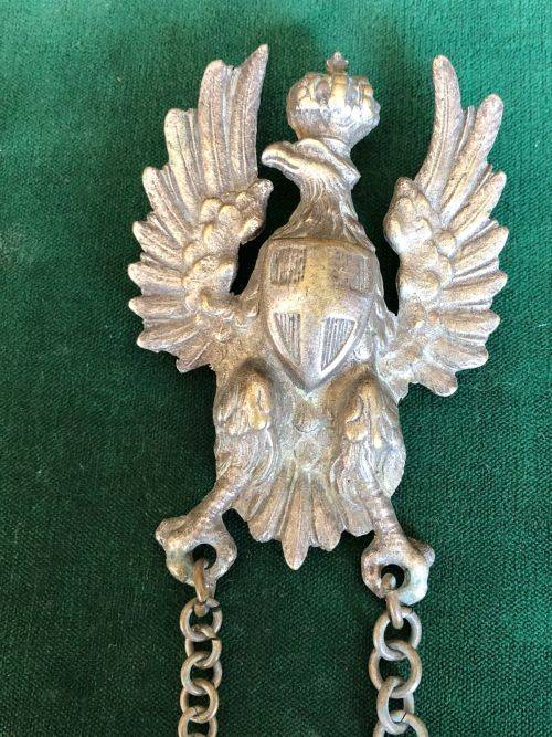 ITALIAN WW2 ARMY OFFICERS BROCADE SASH WITH METAL EAGLE & AMP