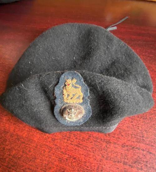 SA NAVY -OTHER RANKS BERET-DATED 1988/9-SIZE 61-GOOD CONDITION