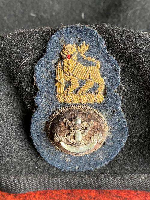 SA NAVY -OTHER RANKS BERET-DATED 1988/9-SIZE 61-GOOD CONDITION