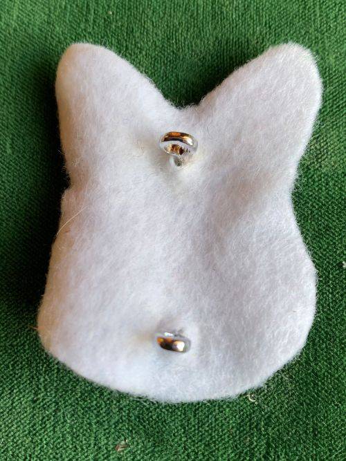 SA INTELLIGENCE CORPS-CHROMED CAP BADGE- LARGE- 2 LUGS