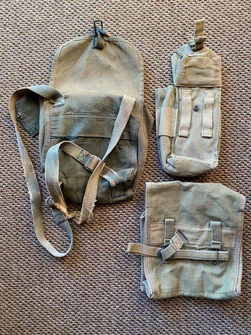 SELECTION OF 3 RHODESIAN POUCHES,KIT FROM A FORMER MEMBER