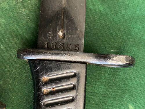 YUGOSLAVIAN M56 BAYONET FOR THE 7,62 M 1956 SUB MACHINE GUN- OVERALL LENGTH 280MM