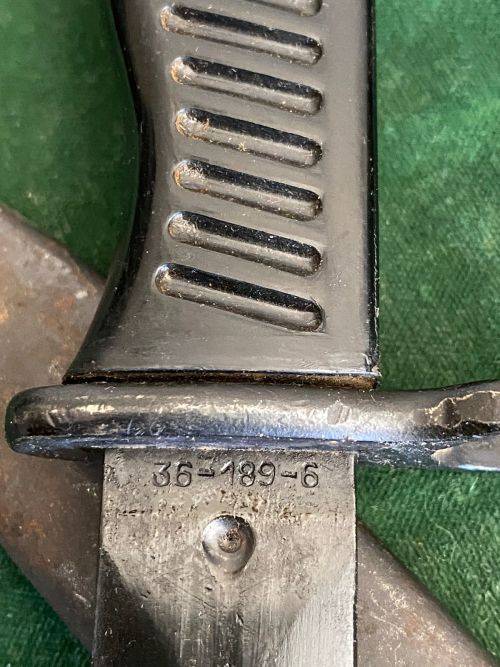 YUGOSLAVIAN M56 BAYONET FOR THE 7,62 M 1956 SUB MACHINE GUN- OVERALL LENGTH 280MM