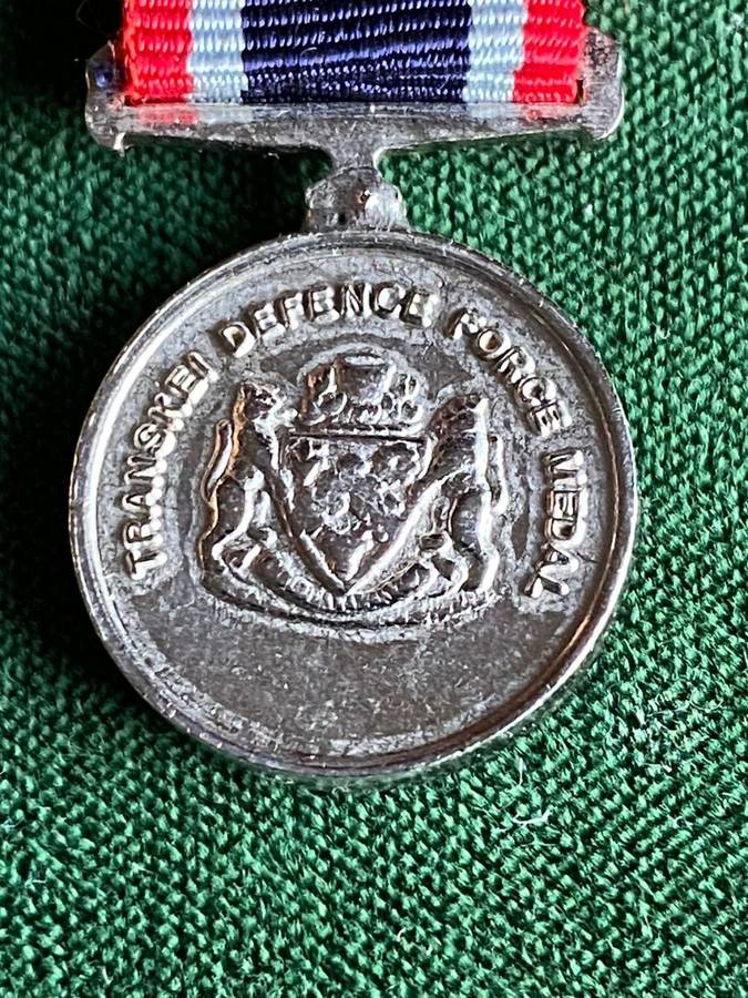 MINIATURE TRANSKEI DEFENCE FORCE MEDAL