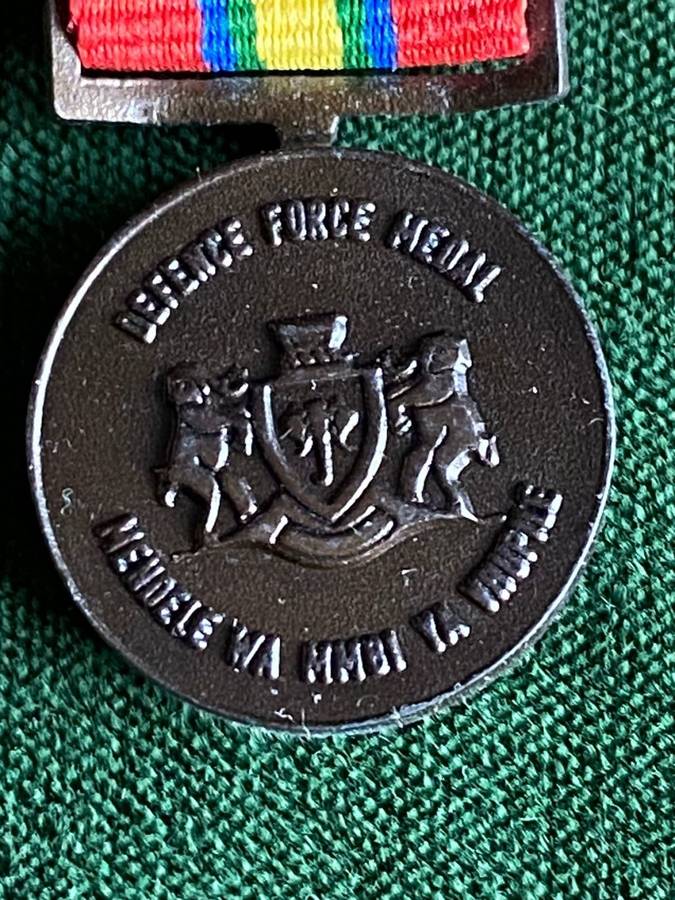 MINIATURE VENDA DEFENCE FORCE MEDAL-ISSUED TO BOTH DEFENCE FORCE AND CIVILIANS
