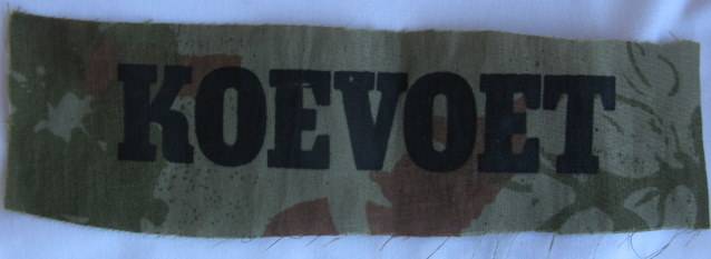KOEVOET - ORIGINAL CHEST PATCH.