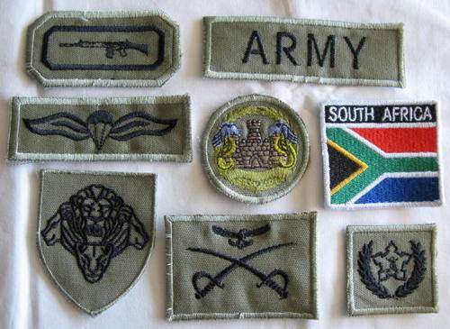 SANDF BADGES CURRENTLY IN USE FOLLOWING: