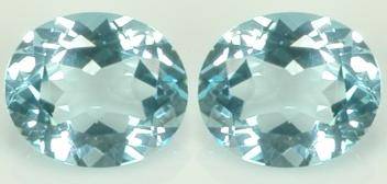 *** BEAUTIFUL NATURAL SKY BLUE TOPAZ PAIR - 1.086 CT - VVS1 ***