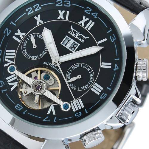 NEW 2014 ESS MENS WATCH AUTOMATIC CHRONOGRAPH LEATHER BRACELET ESS WM181 INCL. GIFTBOX