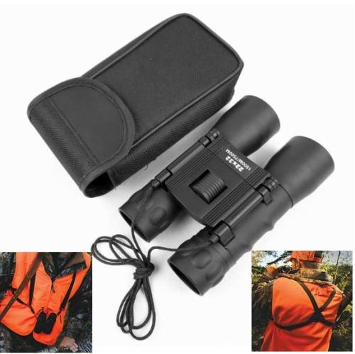 Powerview 22x32 Compact Folding Roof Prism Binoculars Telescope - 22x Magnification