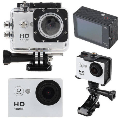 Action Sport DVR & Camera - Waterproof, LCD Screen, Side Helmet Mount, Waterproof Casing..