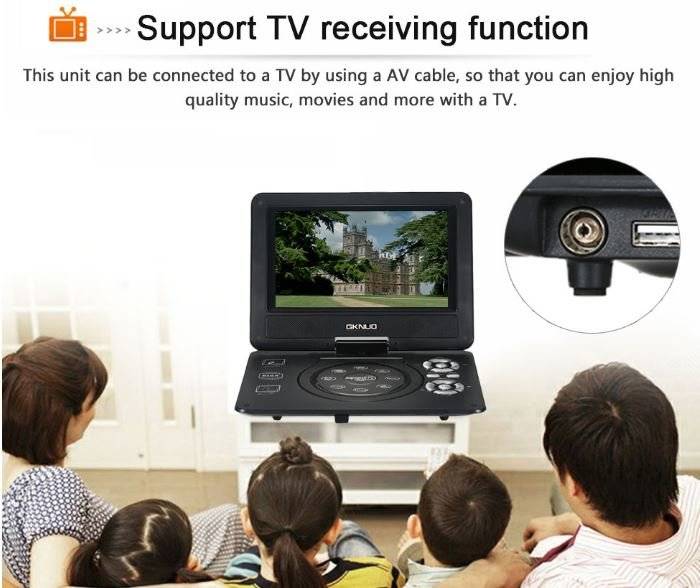 9.8" TFT LCD DVD Player, TV Receiver, Card Reader, Game Station & Lots of Extra's + 300 FREE GAMES