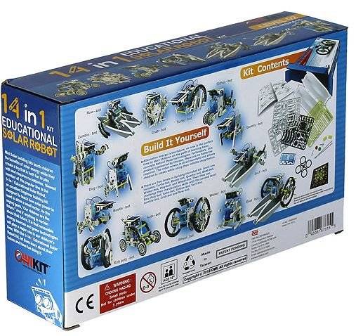14-IN-1 Educational Solar Robot Kit - Build 14 Different Robot Friends