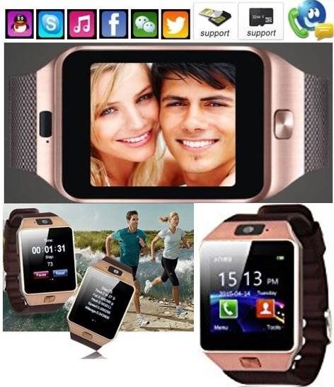 Smart Watch Phone, SIM CARD, Bluetooth, Camera, Sleep Monitor, SD Card, MP3, Pedometer etc.