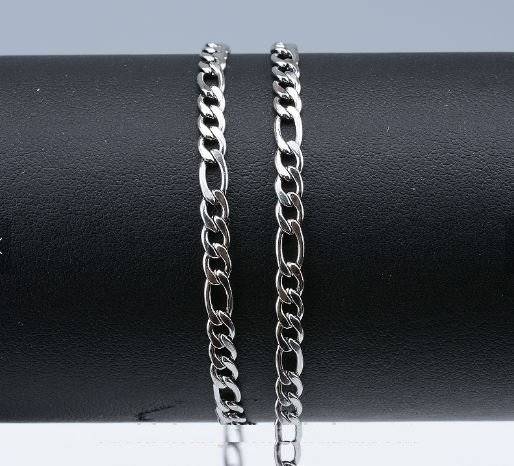 Elegant Stainless Steel Link Chain Necklace for Men in Complimentary Gift Box