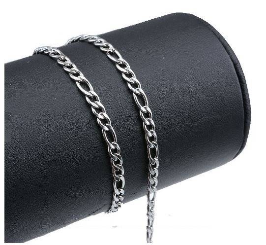 Elegant Stainless Steel Link Chain Necklace for Men in Complimentary Gift Box