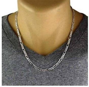 Elegant Stainless Steel Link Chain Necklace for Men in Complimentary Gift Box