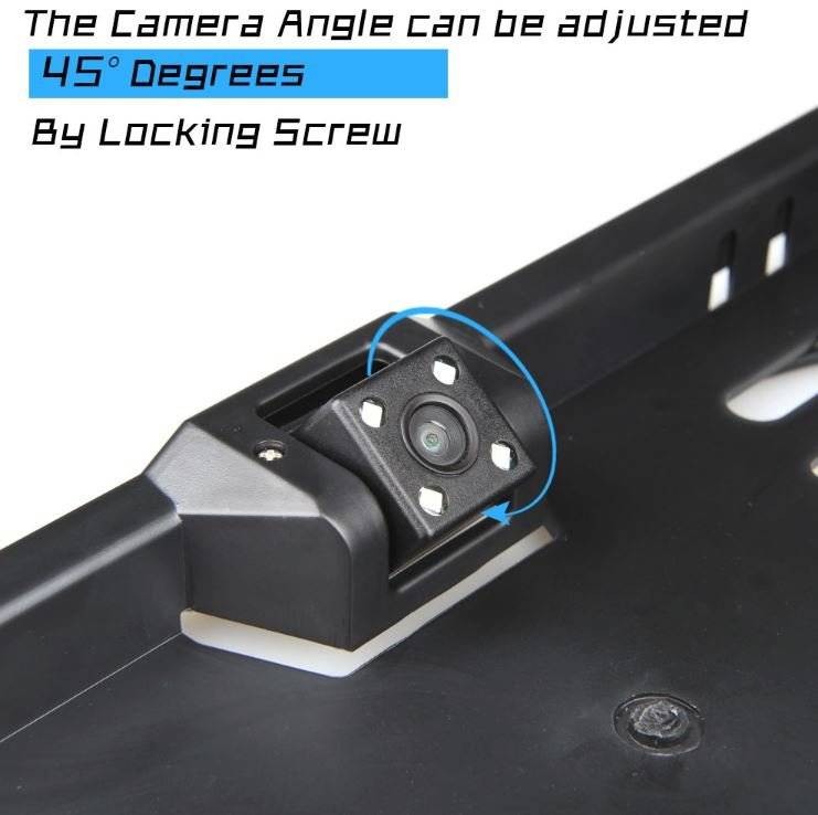 Waterproof Night Vision HD LED Number Plate Holder With Camera For Reversing and Parking