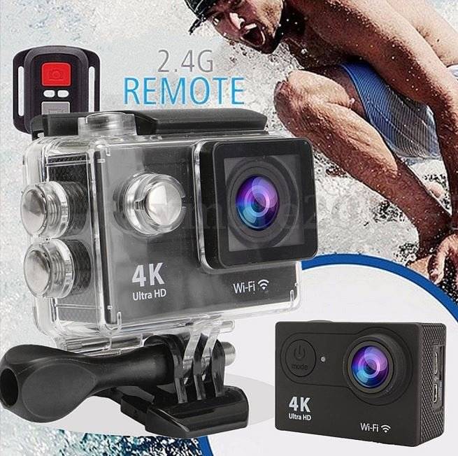 4K Ultra HD WIFI Action Sport DVR & Camera With REMOTE- HDMI, Waterproof, 170 Degree & More