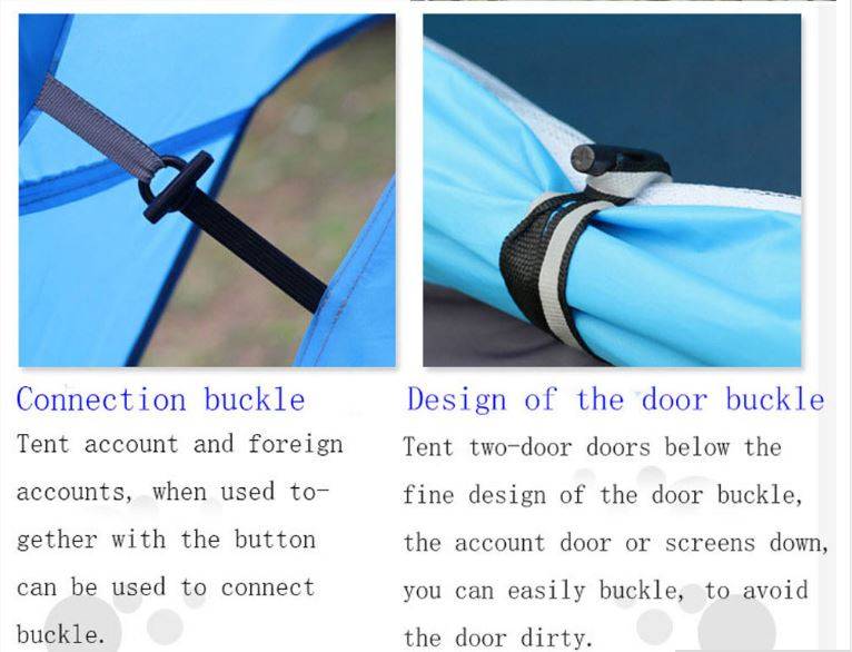 4 Man Tent in Zipper Bag - Lightweight & Easy to Install (200 X 220 X 135 cm)