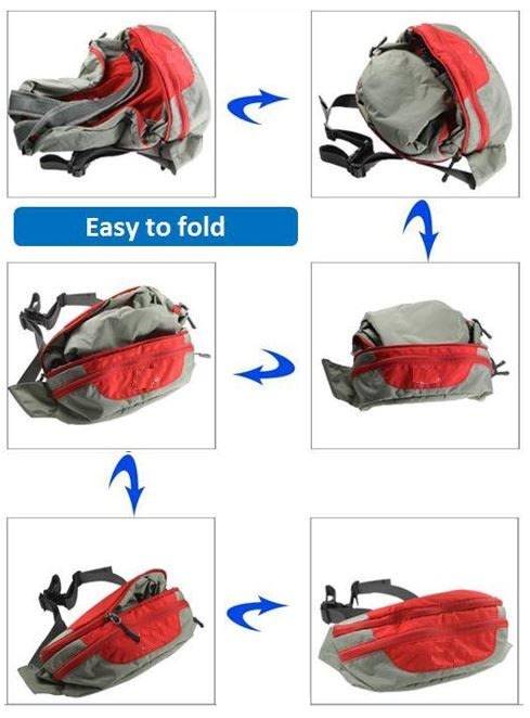 2 in 1 Back pack - A Full-sized Waist Pack that Converts in a full-sized back pack