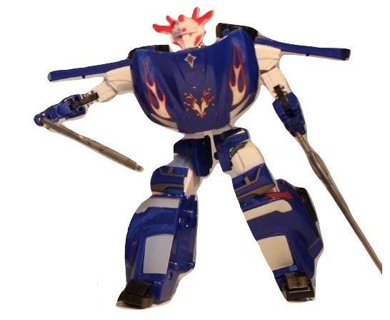 Super Change Transformer Robot Quickly Transforms Into a Car With Accessories